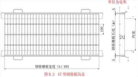 GT 型钢格板沟盖